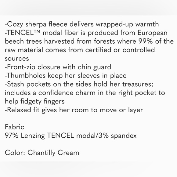 Athleta Girl XL Sherpa Zip Up - Picture 6 of 6